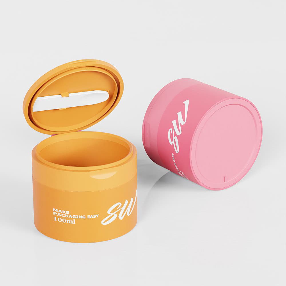 Cosmetic Jars with Flip Cap - Image 3